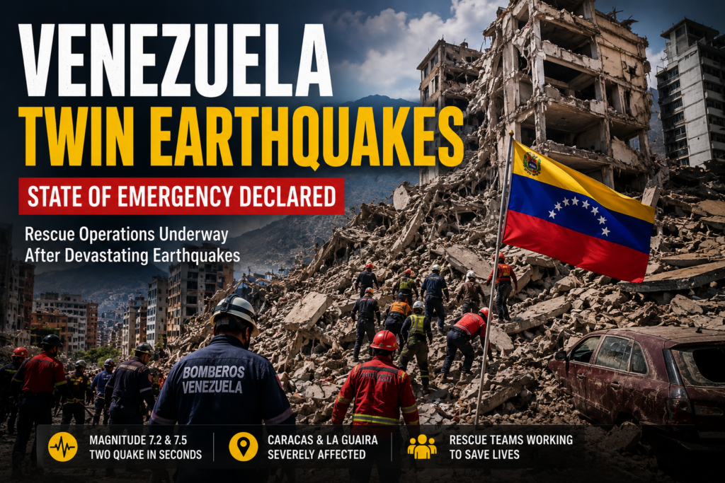 Venezuela Declares State of Emergency After Devastating Twin Earthquakes