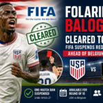 Folarin Balogun Cleared to Play: FIFA Suspends Red Card Ban Ahead of Belgium Clash