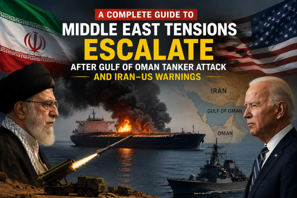 A Complete Guide to How Middle East Tensions Escalate After Gulf of Oman Tanker Attack and Iran–US Warnings